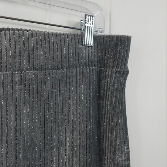Juicy Couture Womens Grey Ribbed Metallic Thread X-Large - Picture 4 of 11